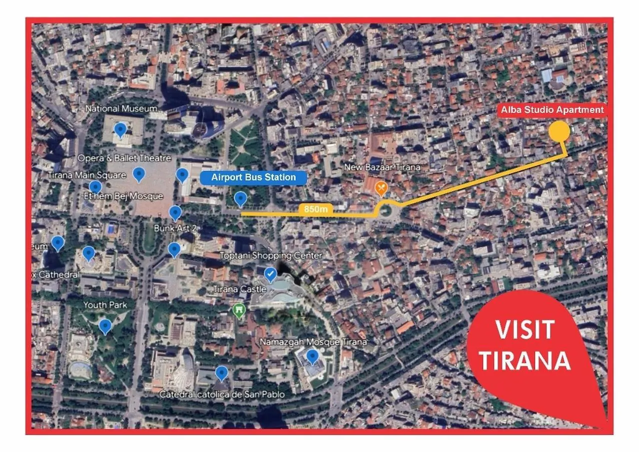 Alba Studio Apartment location